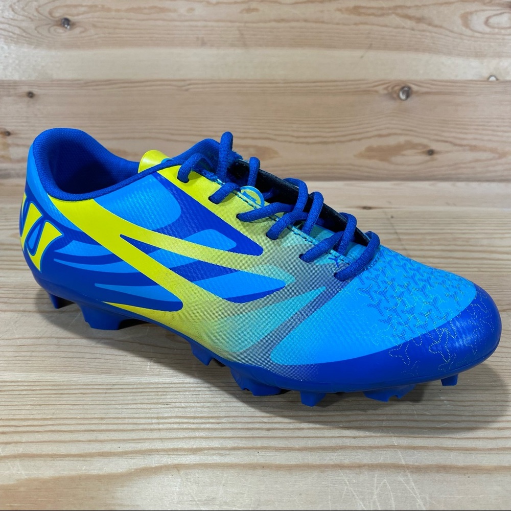 NIB Warrior Superheat Soccer Lacrosse Field Hockey Cleat Youth size Blue/Yellow